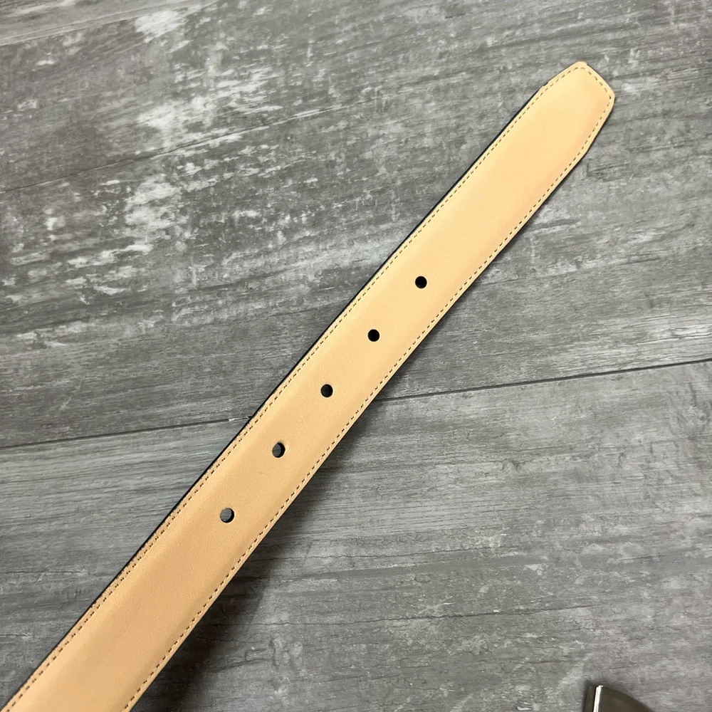 Tallia Navy Blue Leather Belt 38 - Picture 5 of 7